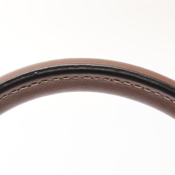 BURBERRY Logo Graphic Cube Bag Handbag Leather White Brown - Picture 8 of 9